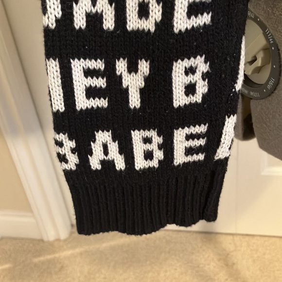 Brunette the Label oversize “Hey Babe” sweater, black & white, size M - Picture 8 of 12